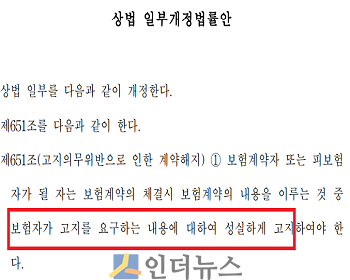 정운천 바른정당 의원이 지난달 29일에 대표발의한 상법 일부개정법률안 일부.(출처: 국회 홈페이지)