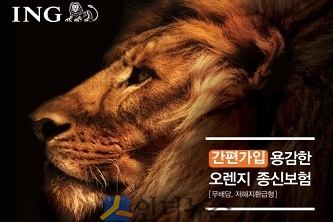 ING생명(대표이사 사장 정문국)은 나이가 많아도, 병이 있어도 가입할 수 있는 ‘간편가입 용감한 오렌지 종신보험(무배당, 저해지환급형)’을 판매한다고 5일 밝혔다.