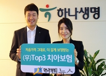 하나생명은 보험료 갱신 없이 최대 15년까지 임플란트, 브릿지, 틀니 등의 치아 치료비용을 보장받을 수 있는 (무)Top3 치아보험을 17일부터 KEB하나은행을 통해 판매한다.