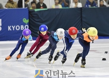 지난해 꿈나무체육대회 쇼트트랙 경기 모습.