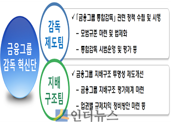 금융그룹 감독 혁신단 구성.(출처: 금융위)