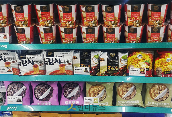 15일 GS리테일에 따르면 유어스벚꽃스파클링이 한국 출시와 동시에 대만 세븐일레븐 점포에 30만개가 수출됐다. 
