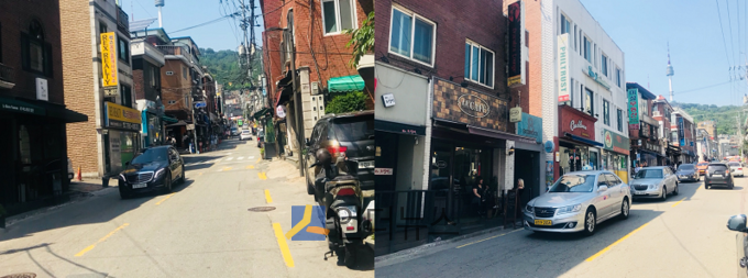 이태원 해방촌은 주로 개인이 운영하는 소규모 카페와 식당들이 운영되고 있다. 