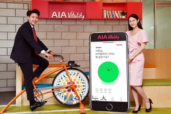 23일 보험업계에 따르면 AIA생명은 SK C&C, SK텔레콤과 함께 주간미션 달성 때 보험료 등을 할인해주는 건강습관 개선 프로그램 ‘AIA바이탈리티 X T건강걷기’를 오는 24일 출시한다.