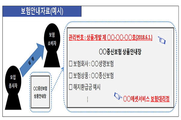 보험안내자료 예시.(출처: 금감원)