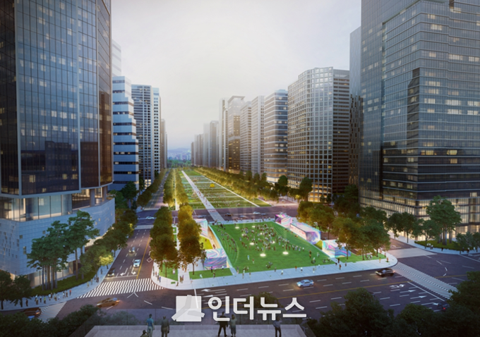 용산역전면 공원 개발사업 조감도.(사진 : HDC현대산업개발)