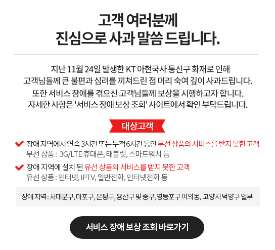 (사진출처 : KT홈페이지 갈무리)