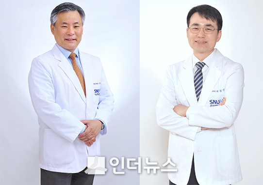 왼쪽부터 구진모·박창민 서울대학교 영상의학과 교수. (사진제공 : 서울대학교 병원)