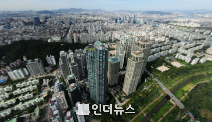 서울 개포동 일대 항공뷰. (사진 : 네이버 지도)