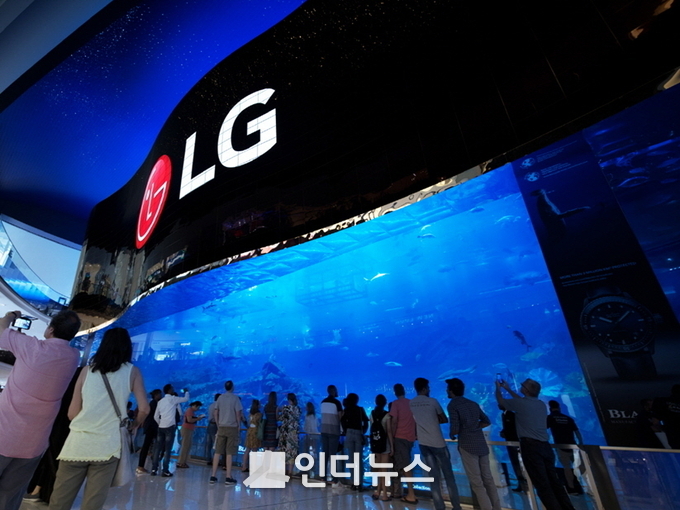 LG전자 올레드 사이니지. Photo @ LG전자