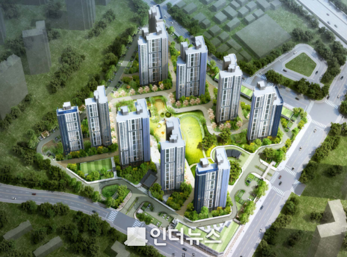남양주 더샵퍼스트시티 조감도. Image @ 포스코건설