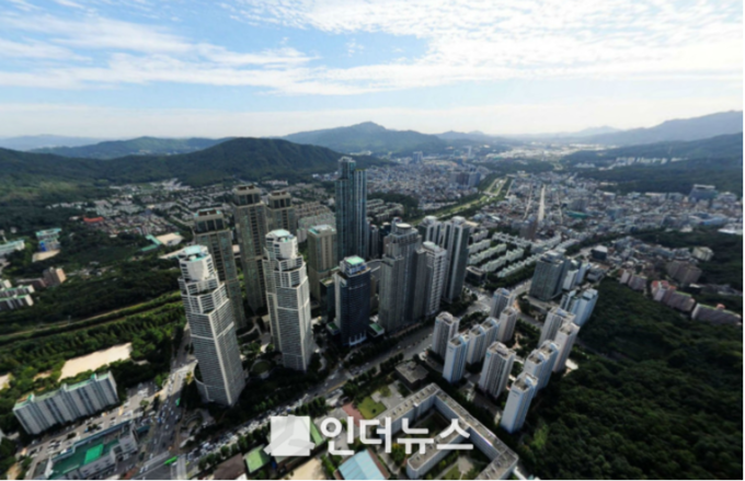 서울 강남구 도곡동 일대 항공뷰. Photo Ⓒ 네이버지도