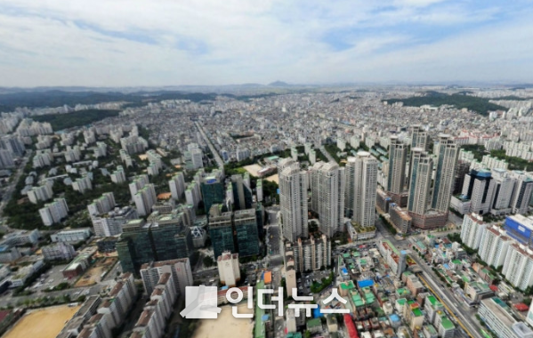 서울특별시 양천구 목동 일대 항공뷰. photo Ⓒ 네이버 지도