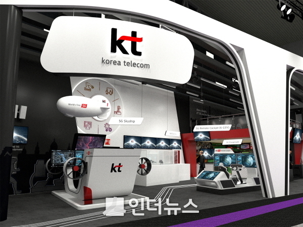 KT의 MWC 2019 전시부스 조감도. Photo @ KT