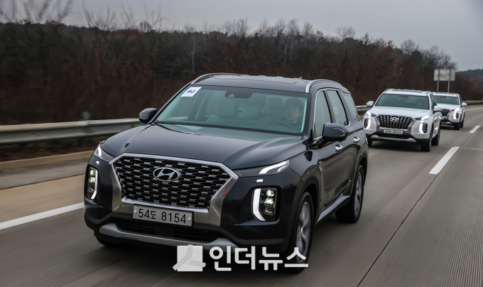 현대자동차의 대형 SUV '팰리세이드'. Photo @ 현대자동차