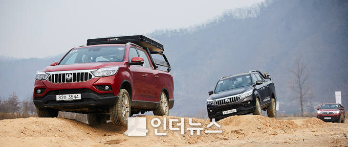 쌍용자동차의 픽업트럭 '렉스턴 스포츠 칸'. Photo @ 쌍용자동차