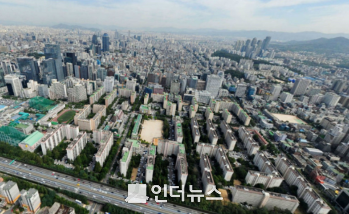 서울시 서초구 일대 항공뷰. Photo Ⓒ 네이버지도