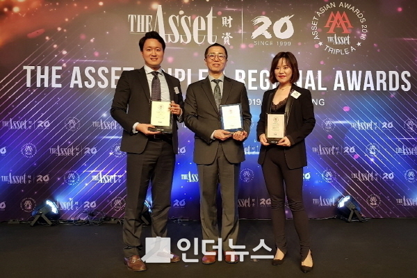 지난 20일, 한화생명은 홍콩 주재 아시아 금융 전문지인 디에셋(The Asset)으로부터 ‘2018년 자본증권 발행부문 아시아 최고 보험사상’을 수상했다고 21일 밝혔다. Photo @ 한화생명
