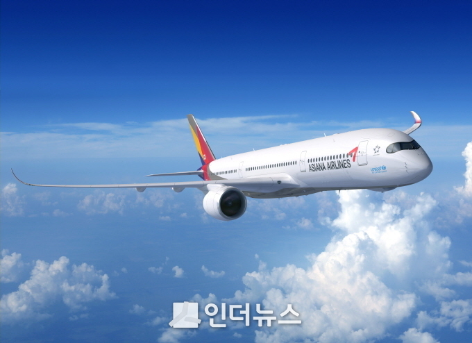 아시아나항공 A350 항공기. Photo @ 아시아나항공