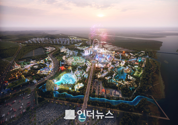 테마파크 조감도. Image @ 신세계그룹