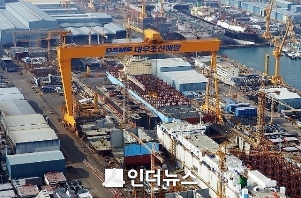 경남 거제에 위치한 대우조선해양 야드 전경. photo @ 대우조선해양