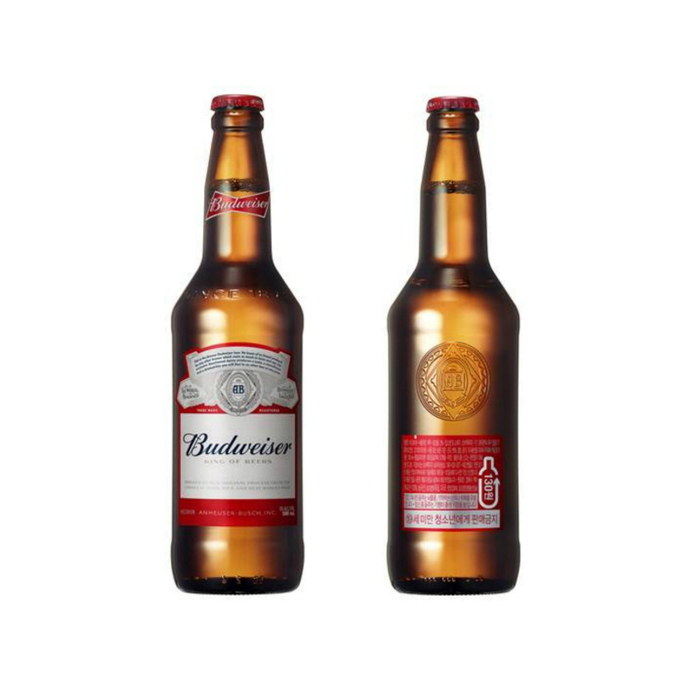 글로벌 맥주 브랜드 버드와이저(Budweiser)는 국내 시장 진출 이후 처음으로 500ml 병맥주를 출시한다고 22일 밝혔다. Photo@ 오비맥주