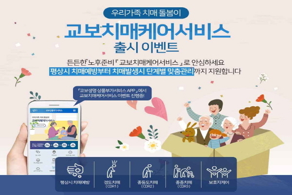 교보생명이 치매보험 출시와 함께 치매예방을 돕는 부가서비스인 ‘교보치매케어서비스’를 출시한다고 4일 밝혔다. Image @ 교보생명