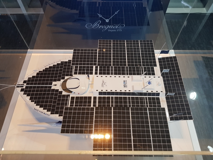 뉴 오딧세이 요트 모형 Photo ⓒ 인더뉴스 | 주동일 기자