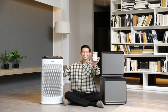 삼성전자의 ‘스마트싱스 에어(SmartThings Air)’ 서비스. Photo @ 삼성전자
