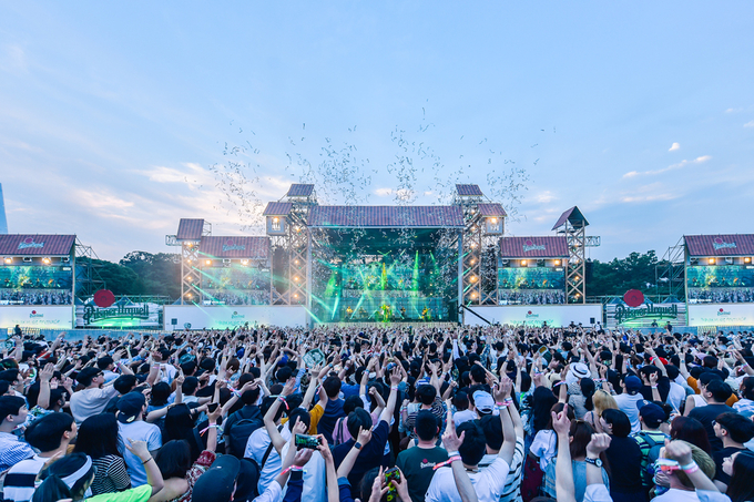 2018 파크뮤직 모습. Photo @ CJ ENM 오쇼핑부문