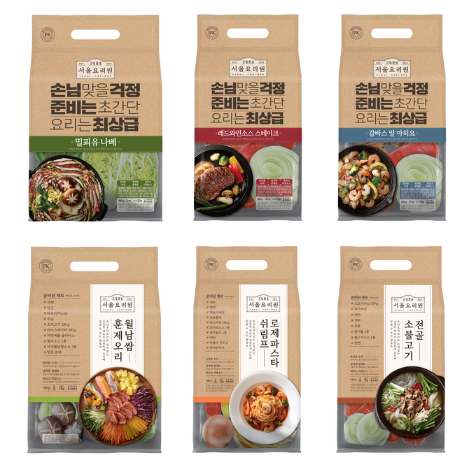 이번에 새롭게 선보인 ‘피코크 밀키트’. Image @ 이마트