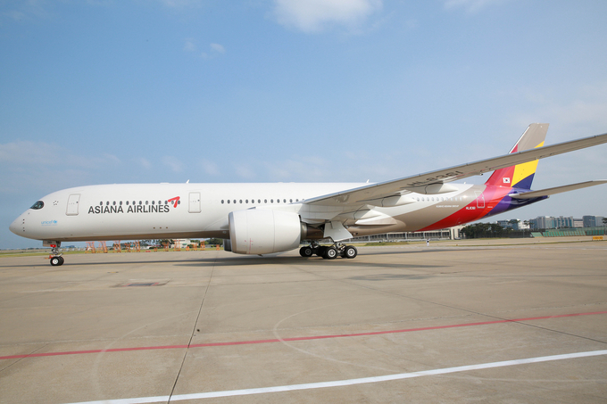 아시아나항공의 A350 9호기. Photo @ 아시아나항공