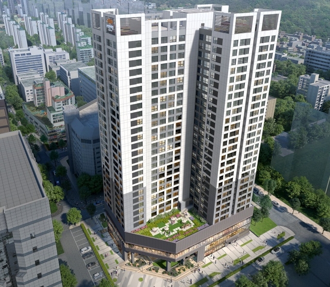 e편한세상 시티 과천 주경조감도. Image @ 대림산업