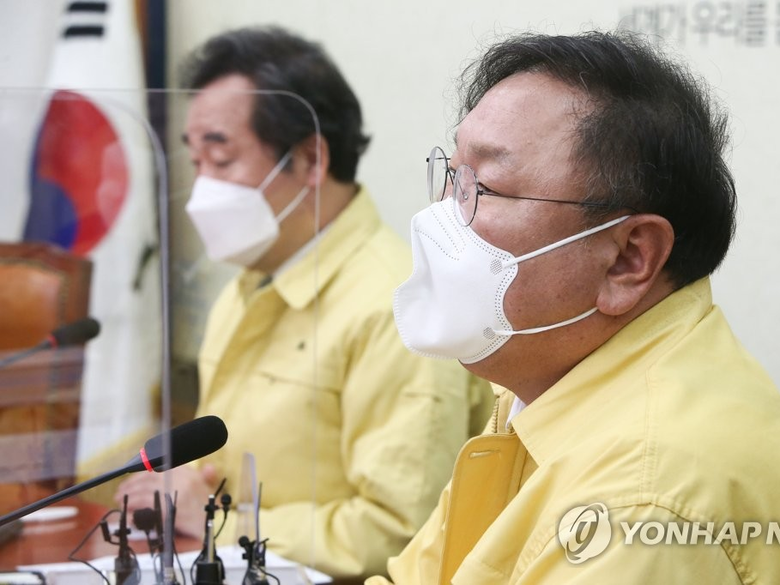 발언하는 김태년 더불어민주당 원내대표. 사진ㅣ연합뉴스