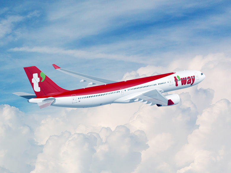 에어버스 A330-300 항공기 이미지. 사진ㅣ티웨이항공