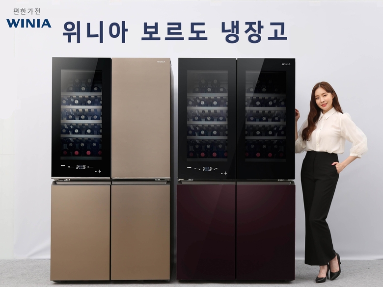 위니아딤채, 와인셀러 탑재한 ‘위니아 보르도 냉장고’. 사진ㅣ위니아딤채