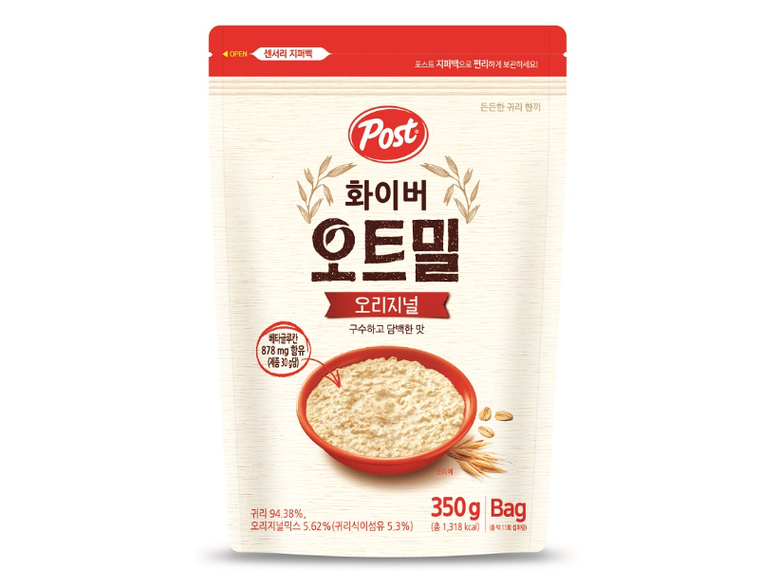 동서식품이 구수하고 담백한 맛의 핫 시리얼 '포스트 화이버 오트밀 오리지널 350g’을 출시했다고 14일 밝혔습니다. 이미지ㅣ동서식품