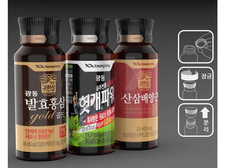 광동제약의 ‘분리가 용이한 이중캡 개발’ 프로젝트. 이미지ㅣ광동제약