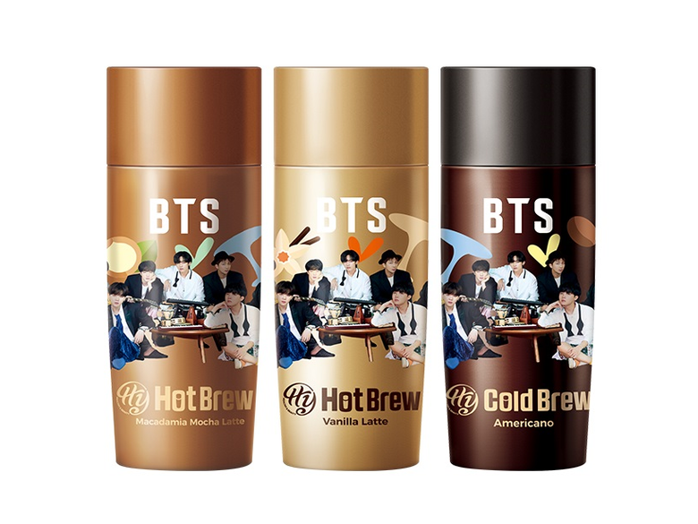 BTS 패키지를 적용한 Hy 콜드브루. 이미지ㅣhy
