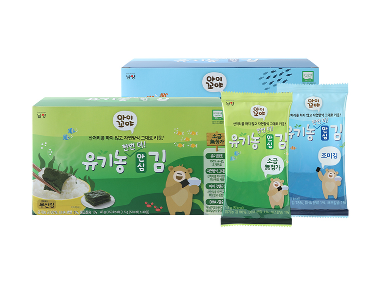 아이꼬야 유기농 안심 김. 이미지ㅣ남양유업