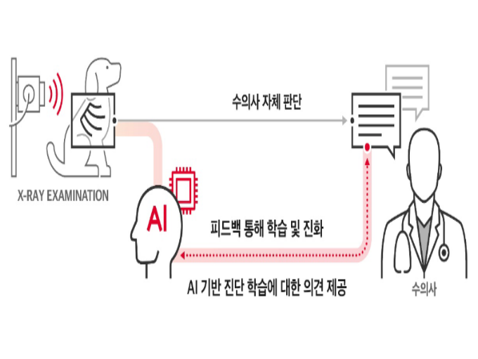 AI 기반 수의 영상진단 보조 솔루션 개념도. 이미지 ㅣ SK텔레콤