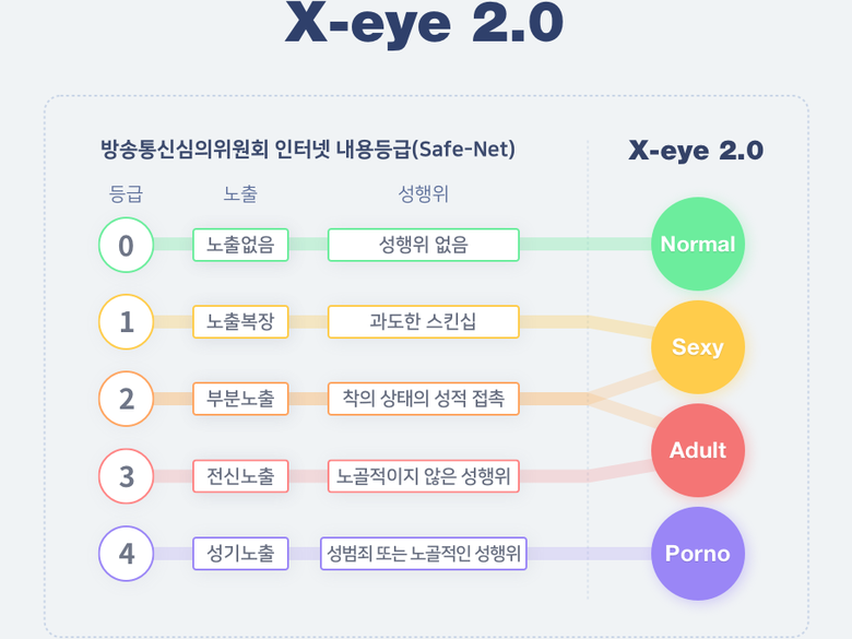네이버 엑스아이 2.0 분류 등급. 이미지ㅣ네이버