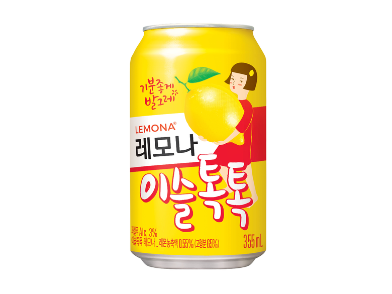 하이트진로 이슬톡톡 레모나 제품. 이미지ㅣ하이트진로