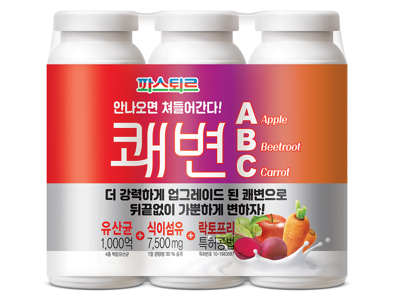 파스퇴르 ‘쾌변 ABC 요구르트’. 이미지ㅣ롯데푸드