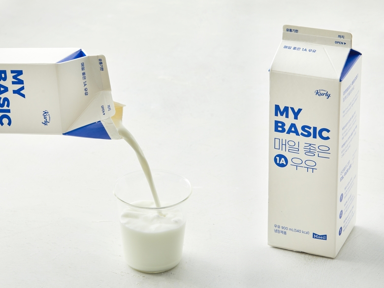 마켓컬리가 매일유업과 협업해 만든 EDLP 상품 ‘My Basic 매일 좋은 1A 우유’. 사진ㅣ마켓컬리