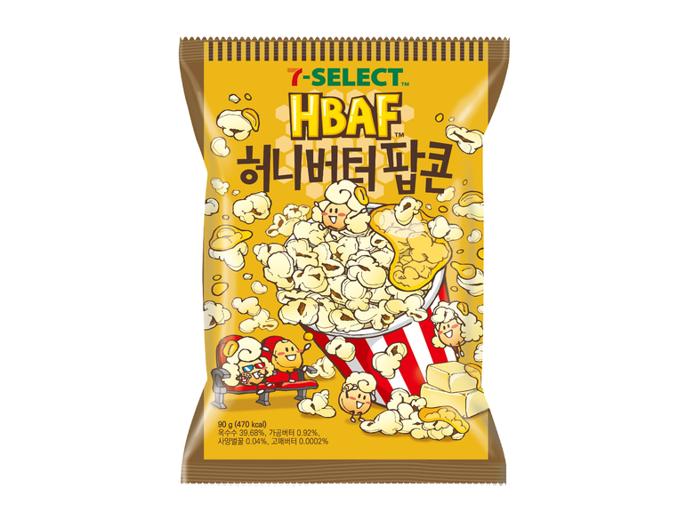 세븐셀렉트 바프허니버터팝콘. 이미지ㅣ세븐일레븐
