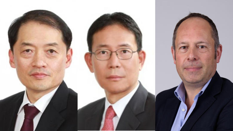 (왼쪽부터)김선섭 현대차 글로벌사업관리본부장 부사장, 오익균 현대차 러시아권역본부장 부사장, 그레이엄 러셀 제네시스 CBO. 사진ㅣ현대차