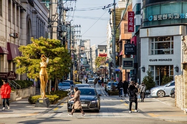 서울 강남구 압구정역 상권 일대. 사진│강남구청