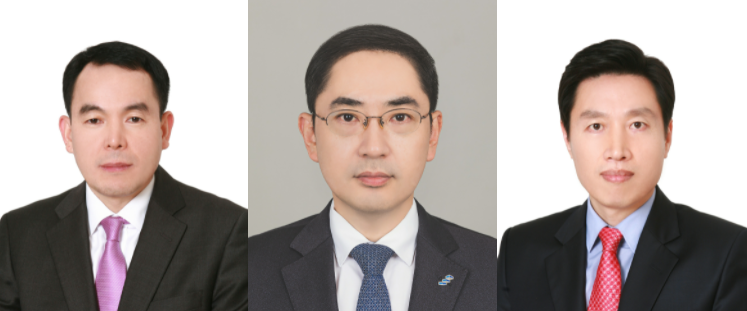 왼쪽부터 박창옥 신임 상무이사·이인균 신임 본부장·지순구 신임 본부장 사진|은행연합회