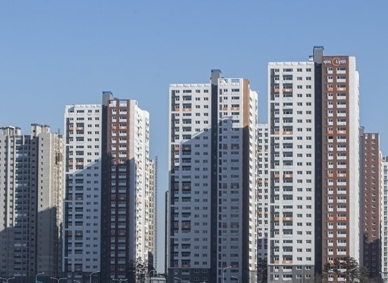 파주 운정신도시에 공사중인 한 아파트단지 전경. 사진ㅣ연합뉴스